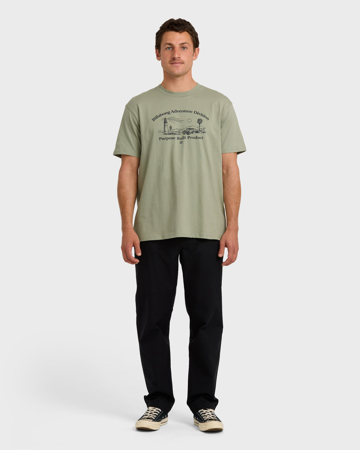 A/Div Scenic Route Short Sleeve T-Shirt - Seagrass