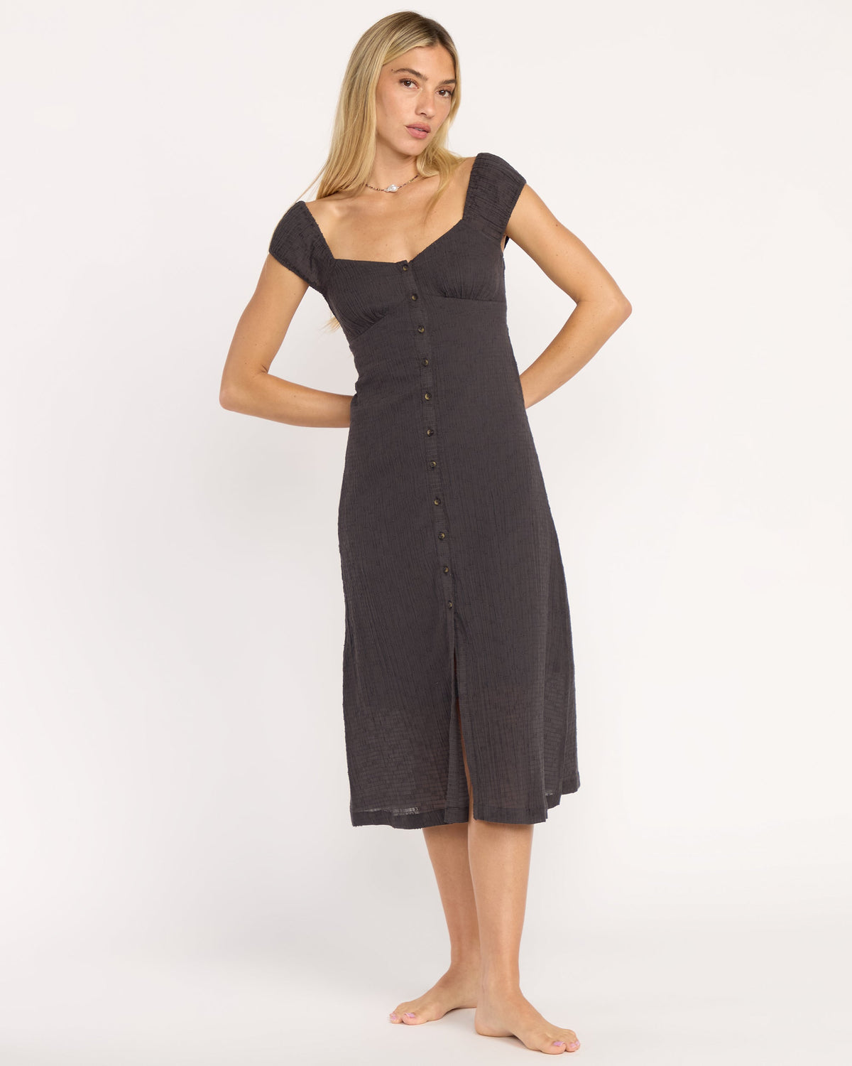 Distant Tides Dress - Black Sands