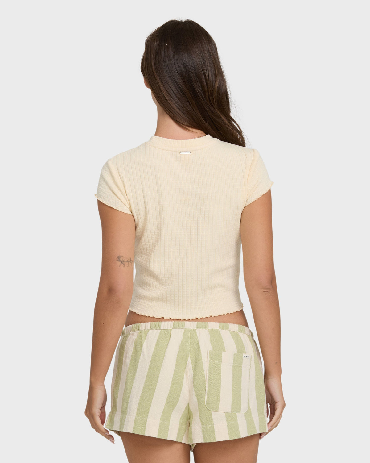 Shelly Short Sleeve Knit T-Shirt - Dove