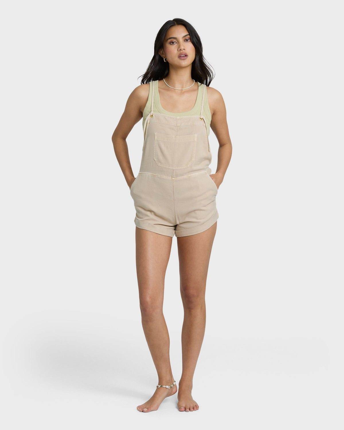 Wild Pursuit Yarn-Dyed Overalls - Oatmeal