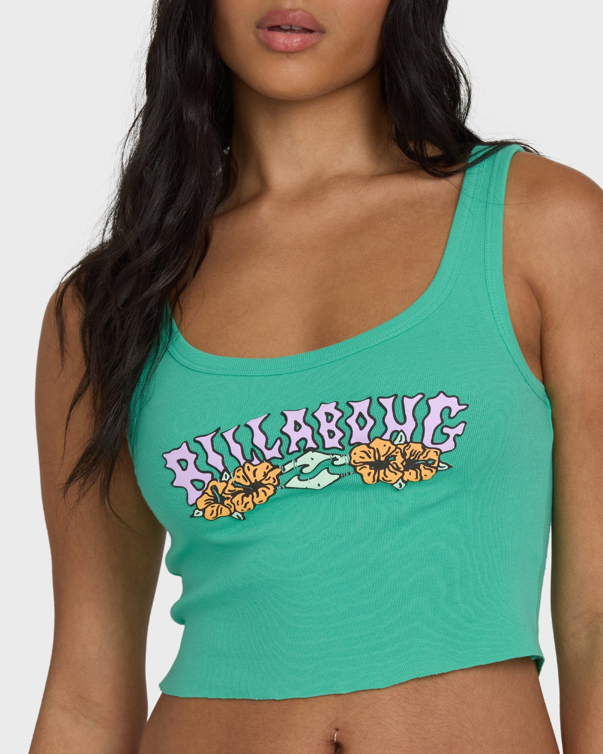 Hibiscus Minds Tank Top - Green Tropics