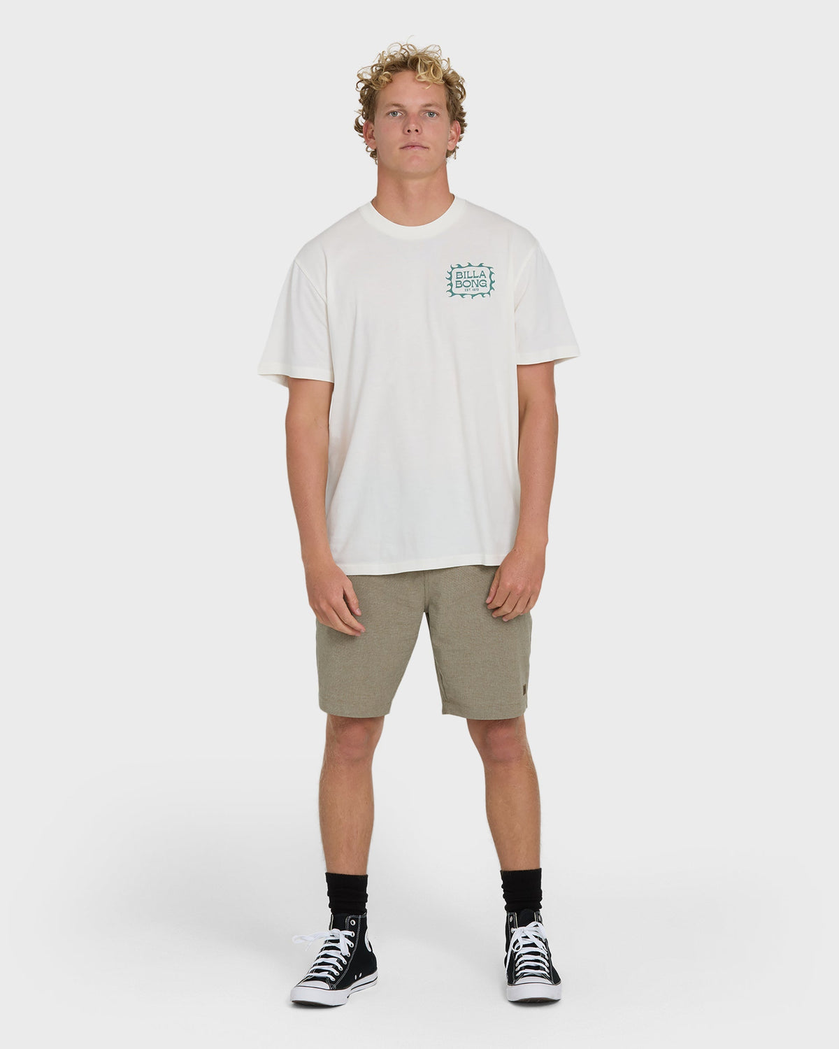 Ripple Premium Short Sleeve Cotton Graphic T-Shirt - Off White